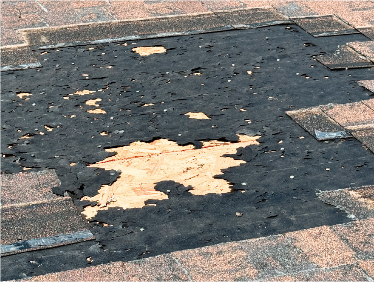 roof damage